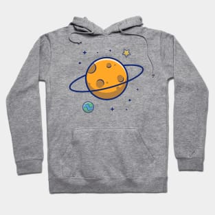 Planet Saturn cartoon Hoodie